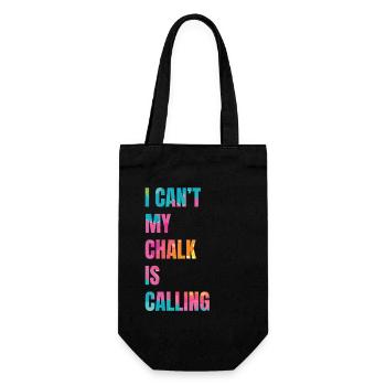 Je ne peux pas que ma craie appelle Boulderer - Sac à bouteille - noir - Devant