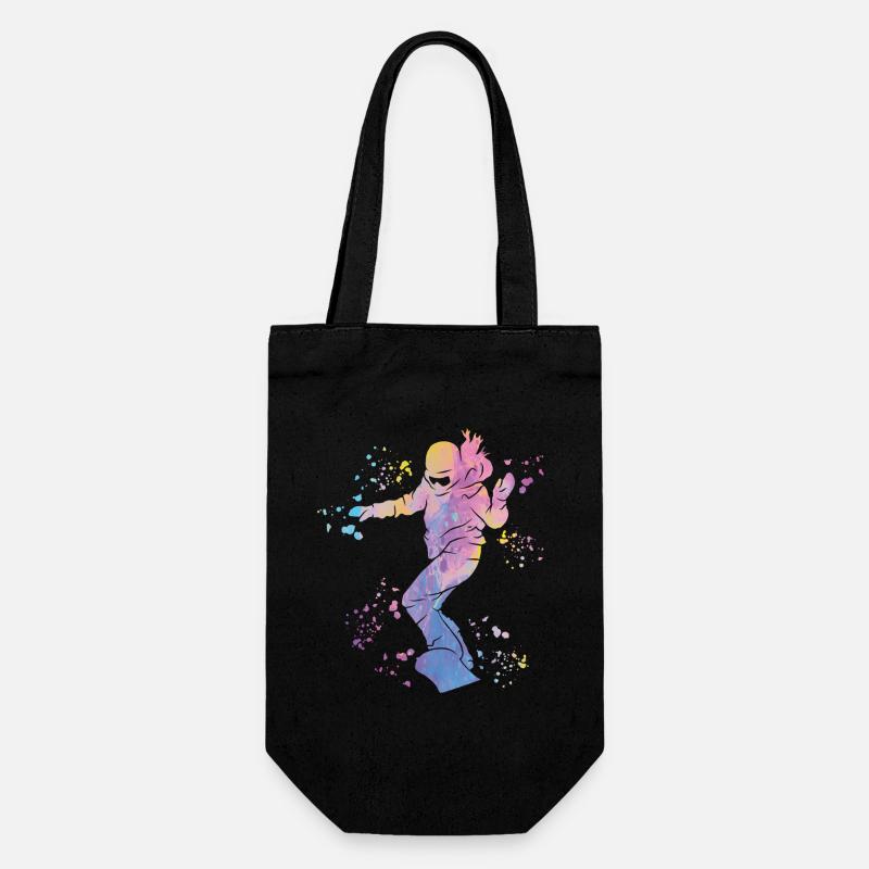 Snowboarder Snowboarding Snowboard - Gift Bag for Bottles - black