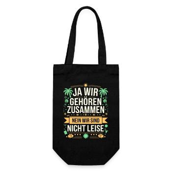 Familienurlaub Urlaub Strand Sommerurlaub Familie - Geschenkbeutel für Flaschen - Schwarz - Vorne
