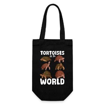 Schildkrötenart Schildkröte schildkröten Der Welt - Geschenkbeutel für Flaschen - Schwarz - Vorne