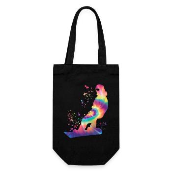 Snowboarder Snowboarding Snowboard - Geschenkbeutel für Flaschen - Schwarz - Vorne