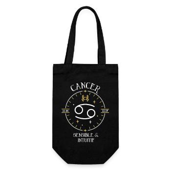 Du signe du Cancer - Sensible et intuitif - Sac à bouteille - noir - Devant