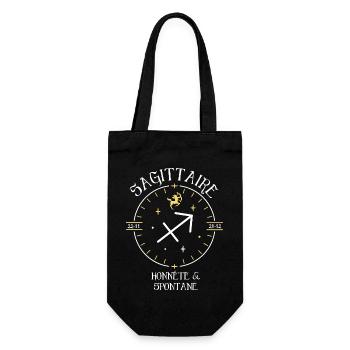 Du signe du Sagittaire - Honnête et spontané - Sac à bouteille - noir - Devant