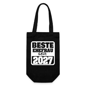 In Love 2027 - Gift Bag for Bottles - black - Front