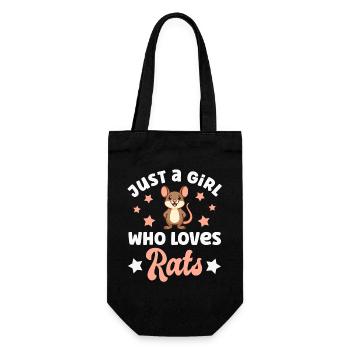 Rat - Gift Bag for Bottles - black - Front