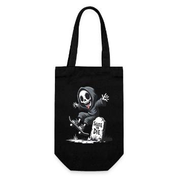 Skate or Die – Grim Reaper sur un skateboard - Sac à bouteille - noir - Devant
