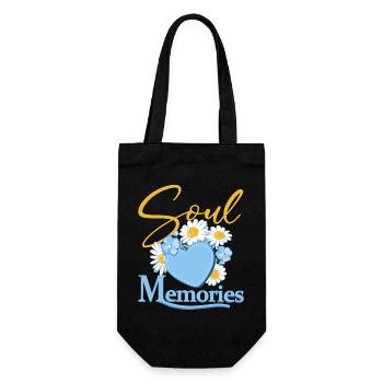 Seelen-Erinnerungen - Geschenkbeutel für Flaschen - Schwarz - Vorne