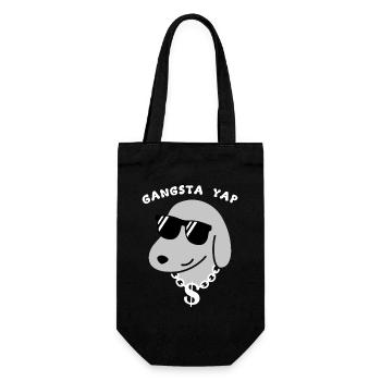 Gangsta Yap - Geschenkbeutel für Flaschen - Schwarz - Vorne