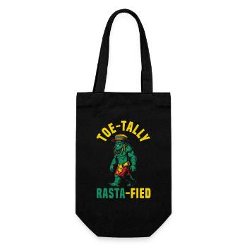 Sasquatch Toe-tally Rasta-fié Bigfoot jamaïcain - Sac à bouteille - noir - Devant