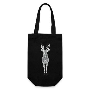 Geometric Animal Silhouette - Geschenkbeutel für Flaschen - Schwarz - Vorne