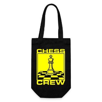 Schach Crew Verein - Geschenkbeutel für Flaschen - Schwarz - Vorne