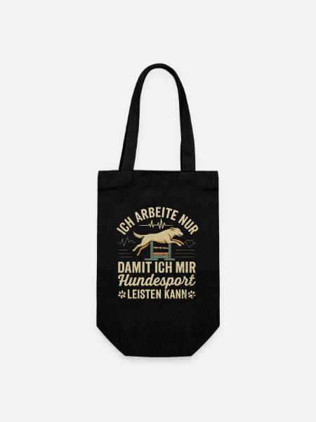 Hundesport Agility Job Motivation Hund Shirt - Geschenkbeutel für Flaschen - Schwarz