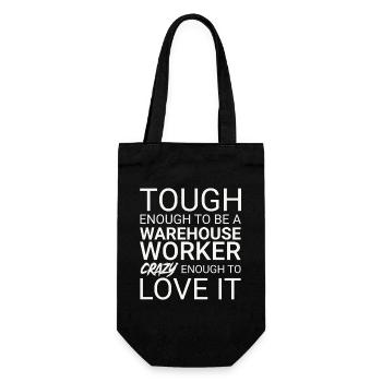 Warehouse Worker Crazy - Gift Bag for Bottles - black - Front