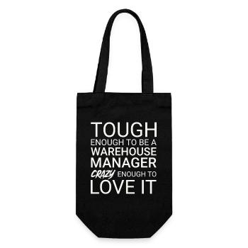 Warehouse Manager Crazy - Gift Bag for Bottles - black - Front