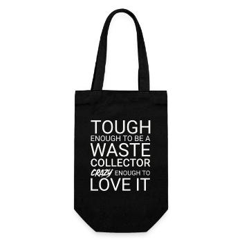 Waste collector Crazy - Gift Bag for Bottles - black - Front