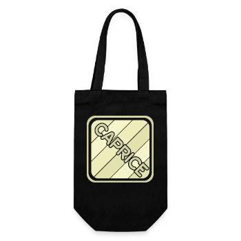 Geschenk für Caprice - Geschenkbeutel für Flaschen - Schwarz - Vorne