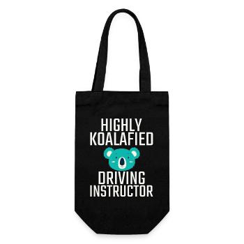 Driving Instructor Koalafied Drive Tutor - Gift Bag for Bottles - black - Front