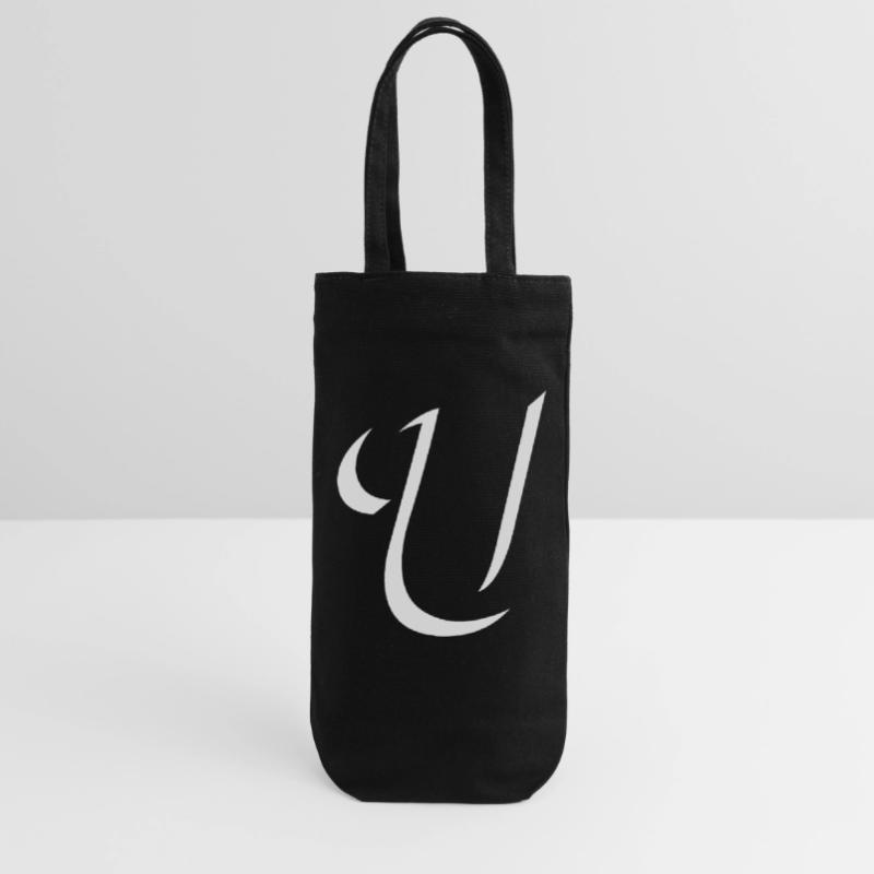 Elegant Letter U pattern with dynamic shape Gift Bag for Bottles