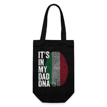 Drapeau Italie Empreinte Papa Italien - Sac à bouteille - noir - Devant