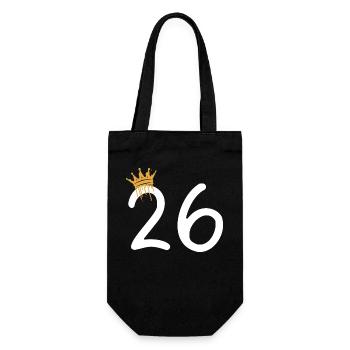 26 - Geschenkbeutel für Flaschen - Schwarz - Vorne