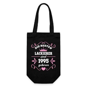Painter Birthday Vintage 1995 Painter 95 - Gift Bag for Bottles - black - Front