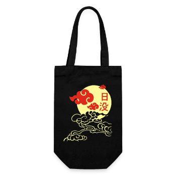 Japanese Sunset - Gift Bag for Bottles - black - Front