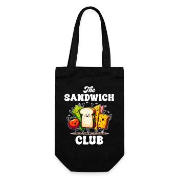 Das Cartoon Club Sandwich - Geschenkbeutel für Flaschen - Schwarz - Vorne