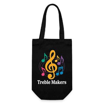 Treble Makers Funny Music Teacher - Gift Bag for Bottles - black - Front