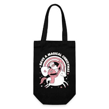 Have a Magical Christmas - Gift Bag for Bottles - black - Front