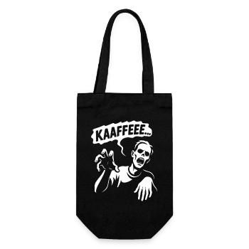 Coffee zombie Nothing works without coffee Humor - Gift Bag for Bottles - black - Front