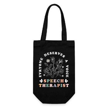 Orthophoniste, orthophoniste, orthophonie - Sac à bouteille - noir - Devant