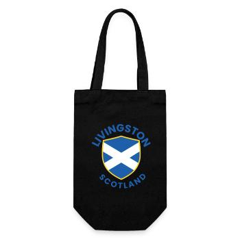 Livingston Scottish Shield - Geschenkbeutel für Flaschen - Schwarz - Vorne