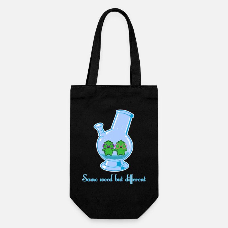 Same weed but different - Geschenkbeutel für Flaschen - Schwarz