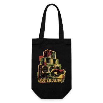 Roots Reggae Dub Soundsystem - Geschenkbeutel für Flaschen - Schwarz - Vorne