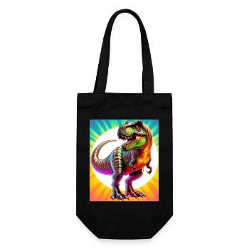dinosaur - Gift Bag for Bottles - black - Front