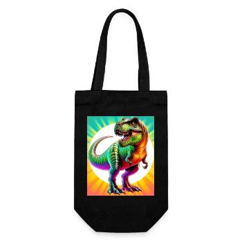 dinosaur - Gift Bag for Bottles - black - Front
