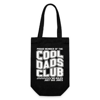 Cool Dads Club - Papa Vatertag Geschenk - Geschenkbeutel für Flaschen - Schwarz - Vorne