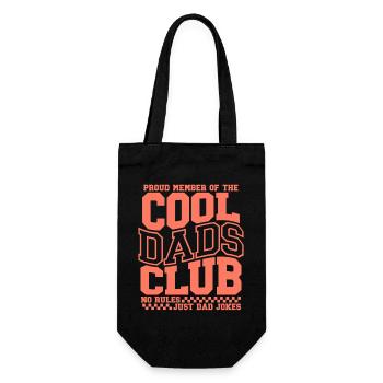 Cadeau de papa pour la fête des pères - Club des papas cool - Sac à bouteille - noir - Devant
