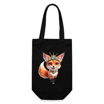 Jewels majestätischer Fuchs - Geschenkbeutel für Flaschen - Schwarz - Vorne