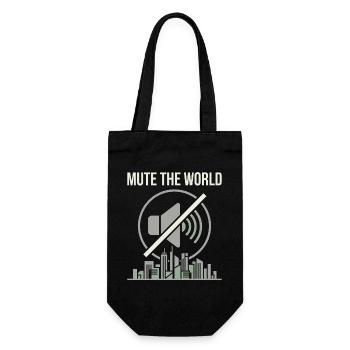 Mute Time - Gift Bag for Bottles - black - Front