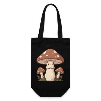 Cadeau rétro du cueillette de champignons aux champignons mignons - Sac à bouteille - noir - Devant