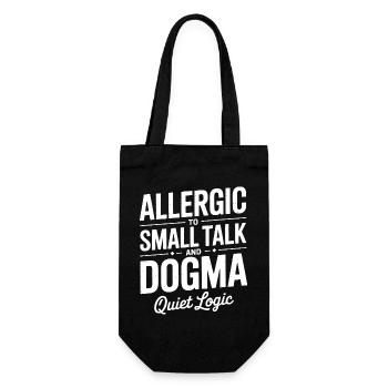 Allergique au dogme des banalités - Sac à bouteille - noir - Devant