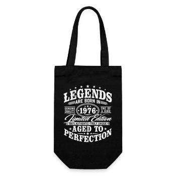 Cadeau d’anniversaire vintage vintage rétro 1976 - Sac à bouteille - noir - Devant