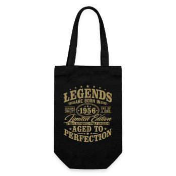 Cadeau d’anniversaire vintage vintage rétro de 1956 - Sac à bouteille - noir - Devant