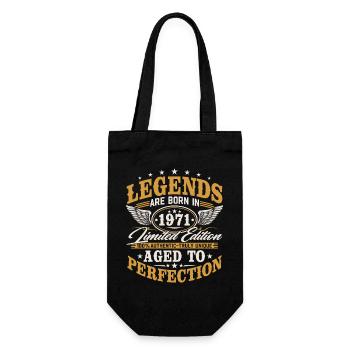 Cadeau vintage d’anniversaire Born 1971 - Sac à bouteille - noir - Devant