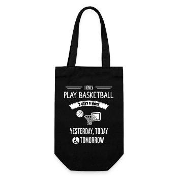 Funny Basketball Quote - Gift Bag for Bottles - black - Front