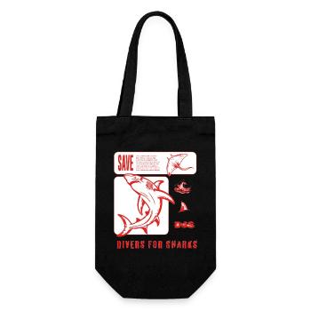 Save new design - Gift Bag for Bottles - black - Front