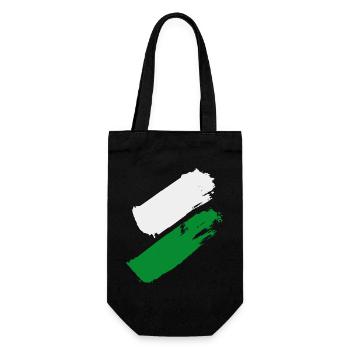 Steiermark Flagge - Geschenkbeutel für Flaschen - Schwarz - Vorne