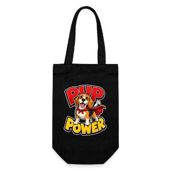 Beagle - Geschenkbeutel für Flaschen - Schwarz - Vorne