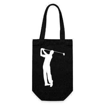 golfer - Gift Bag for Bottles - black - Front
